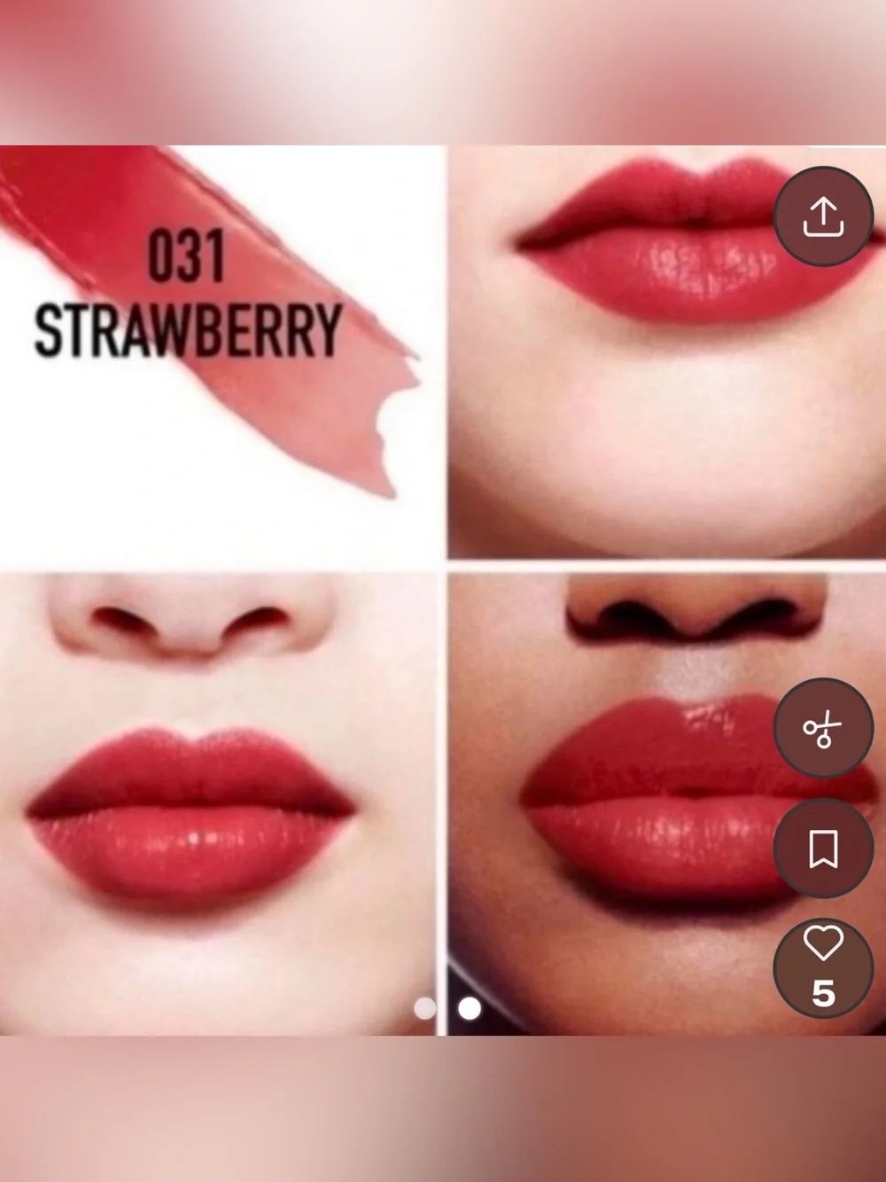 Dior Lip Glow Color Reviver Balm — Strawberry